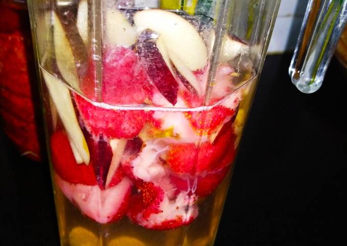 Easiest Way to Make Ultimate Strawberry Apple water