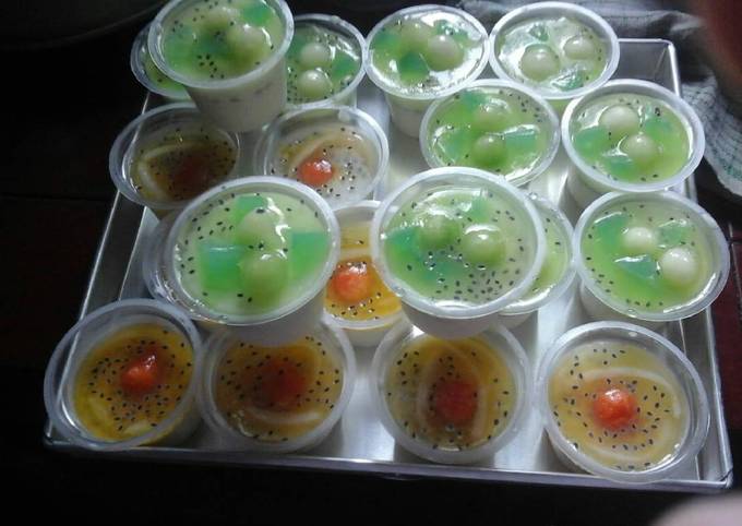 Puding sutra melon mangga