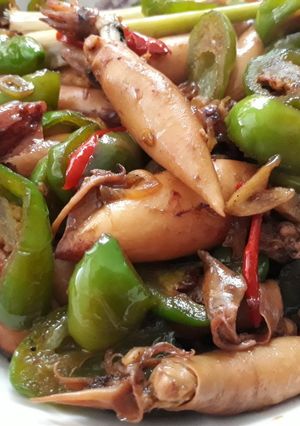 Foto resep Tumis Cumi Asin Cabe Gendot