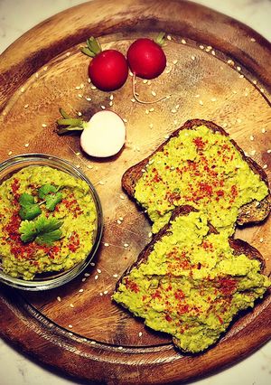 5 perces zöldborsókrém (vegán) recept fotója