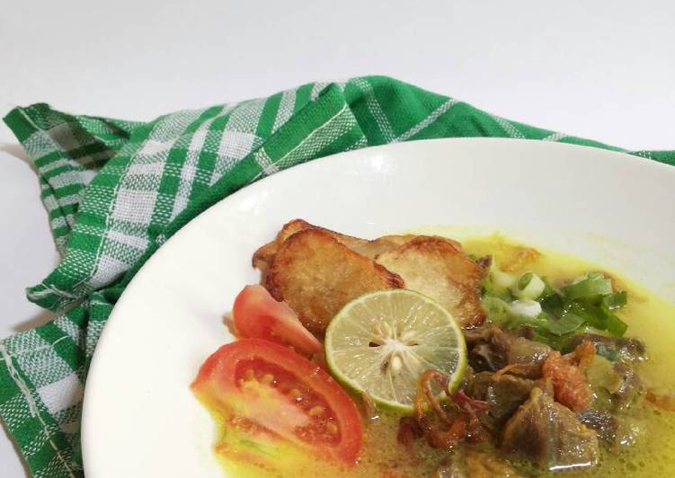 Rahasia Membuat Soto kuning sapi (PR_recookindryhapsary), Lezat Sekali