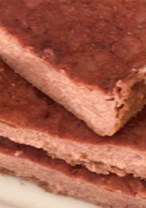 Una foto de Brownie vegano de remolacha y chocolate