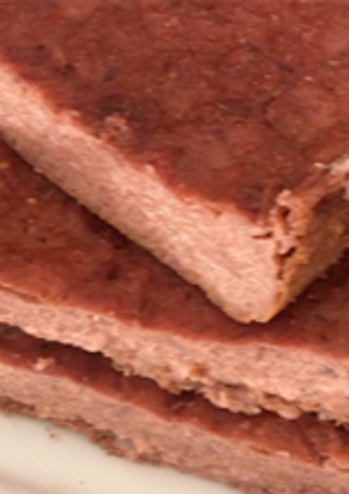 Una foto de Brownie vegano de remolacha y chocolate