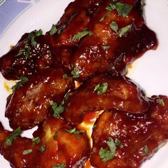 A picture of KFC Style Hot Chicken Wings.