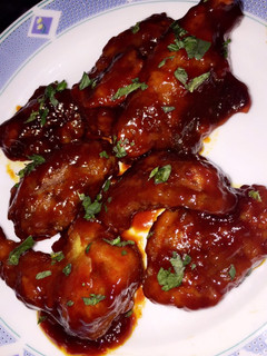 A picture of KFC Style Hot Chicken Wings.