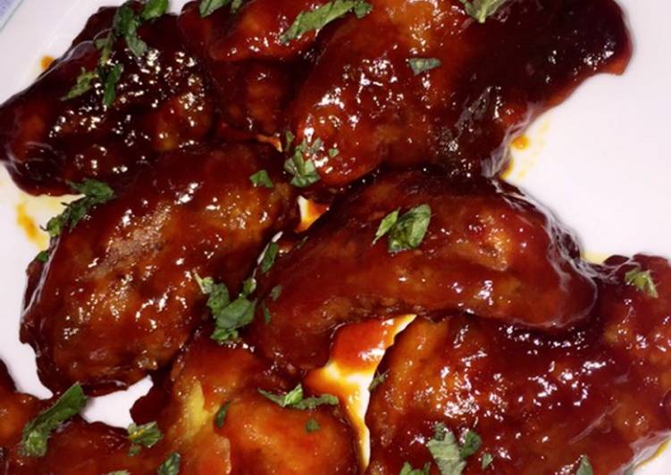 Recipe of Quick KFC Style Hot Chicken Wings