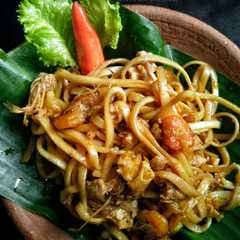 A picture of Mie goreng jawa.