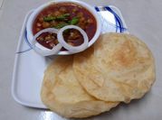 A picture of pressure cooker chole