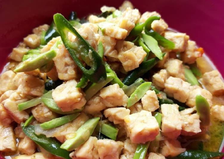 Aduk2 Tempe Pete cabe Ijo Aduk2 Tempe Pete cabe Ijo