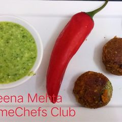 A picture of White pumpkin and oats kebabs.