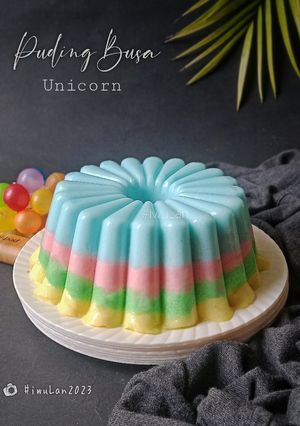 Foto resep Puding Busa Unicorn