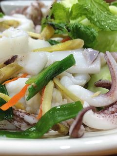 Hình của món Mực hấp.