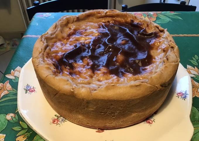 Flan pâtissier aux fruits rouges (pâte brisée aux fruits rouges) de