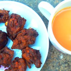 A picture of Spicy Millet Fritters.