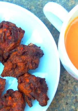 A picture of Spicy Millet Fritters.