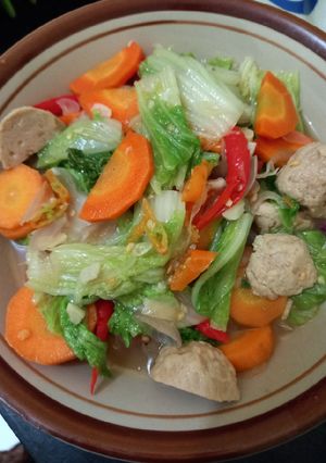 Foto resep Tumis sawi putih x wortel