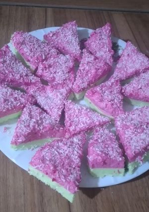 عکسی از دستور مارشمالو جذاب با طرح هندوانه ایده یلدایی🍉