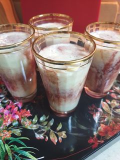 صورة لوصفة عصير مانجو وموز بالحليب 🍌🍹(اصفهاني)