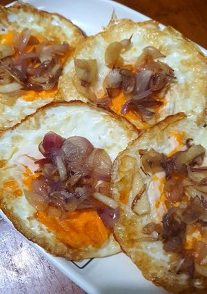Foto resep Telur ceplok bawang