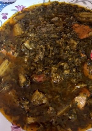 عکسی از دستور خورش کرفس