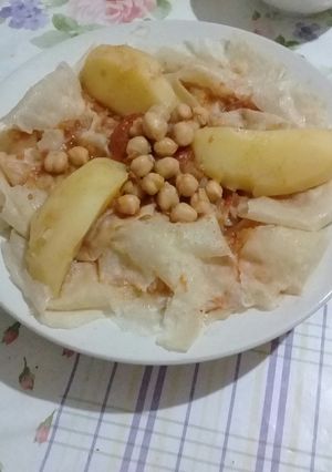 صورة لوصفة تريد او رقاق على طريقة ناس الغرب