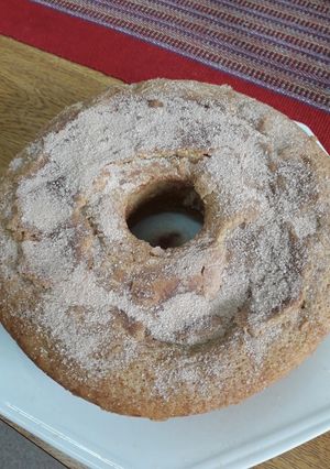 Foto de Bolo de banana e maçã