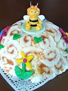Barackos-túrós méhecske kaptár recept fotója