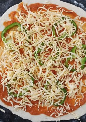 صورة لوصفة بيتزا 🍕