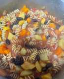 Guiso de fideos vegano