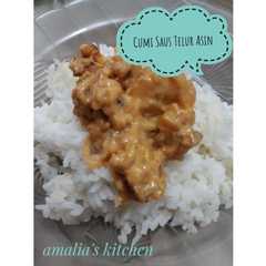 A picture of Cumi Saus Telur Asin.