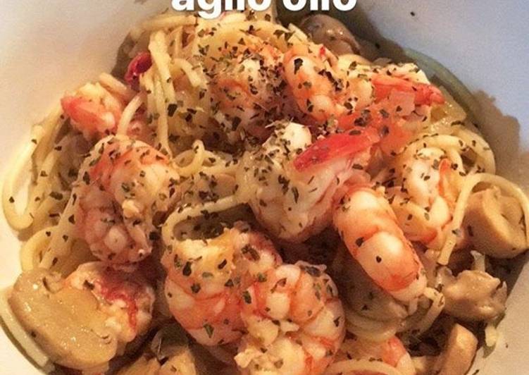 Cara Gampang Menyiapkan Shrimp aglio olio Anti Gagal