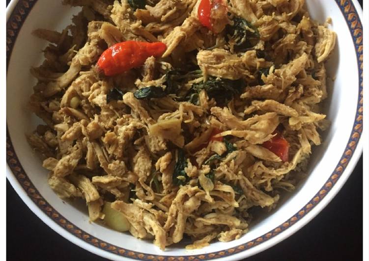 Cara mudah mengolah AYAM SUWIR Bb. GULE Lezat