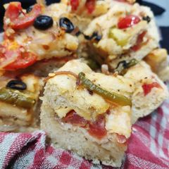 A picture of Focaccia bread.