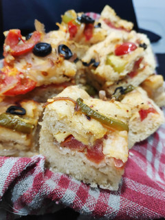 A picture of Focaccia bread.