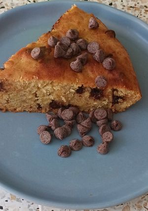 Una foto de Pan de plátano con chispas de chocolate 🍌🍫