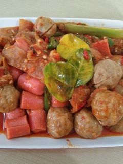 Foto resep Oseng Pedas Bakso Krecek