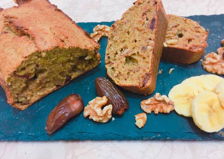 Pan fit de avena, dátiles y plátano