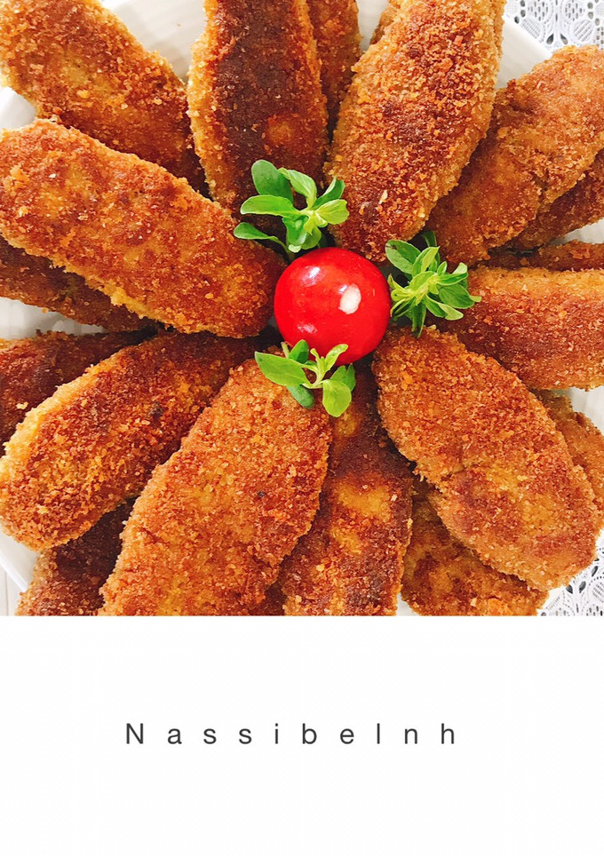عکسی از دستور کتلت لاهیجان (کتلت نون بربری) (چالش گل پامچال)