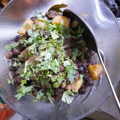 A picture of Black Chickpeas Chaat.
