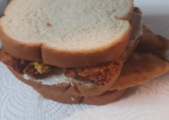 Recipe of Homemade Fish and Shrimp Sandwich