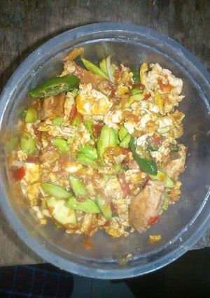 Foto resep Sambal orak arik pete gede