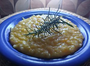 Una foto de Risotto de calabaza