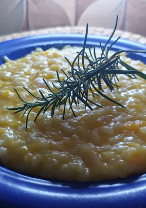 Una foto de Risotto de calabaza