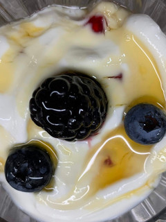 Una foto de Frutas con yogur