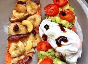 Une photo de Breakfast : Toast Patate Douce