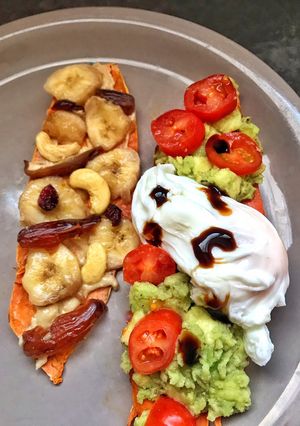 Une photo de Breakfast : Toast Patate Douce