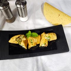 A picture of Veg papad roll.