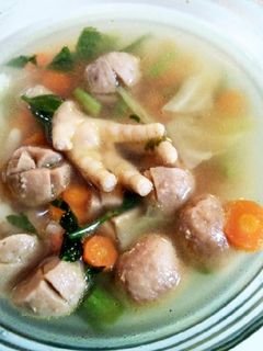 Foto resep Sup sayur baso