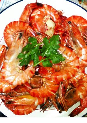 รูปของ กุ้งลายเสืออบเกลือ
