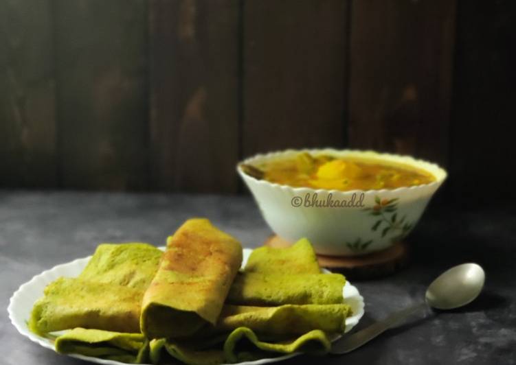 Green moong dosa